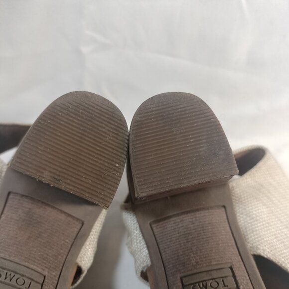 Toms Majorca Heeled Canvas Sandals - Picture 8 of 8